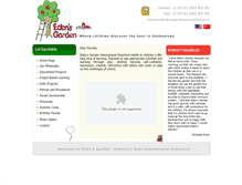 Tablet Screenshot of edensgardenpreschool.com